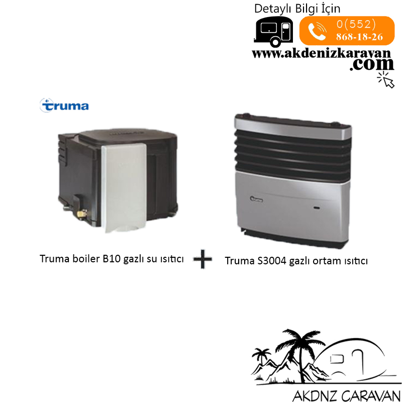 Truma Boiler B10 + S3004 Gazlı Ortam Isıtıcı 